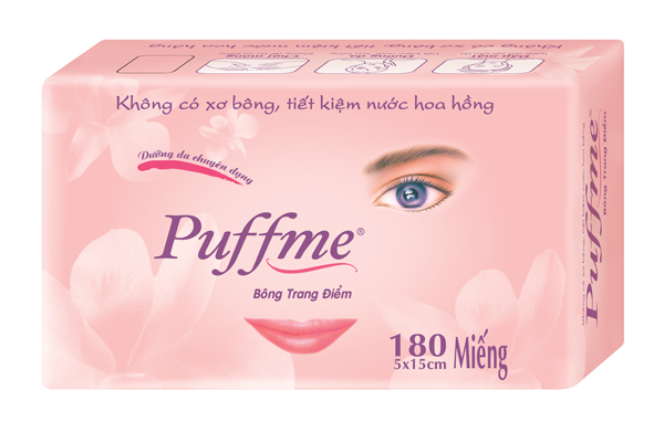 Puffme Airlaid Facial Puffs 180pccs