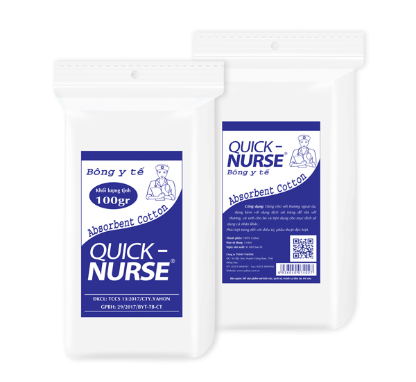 QUICK-NURSE Absorbent Cotton 100g