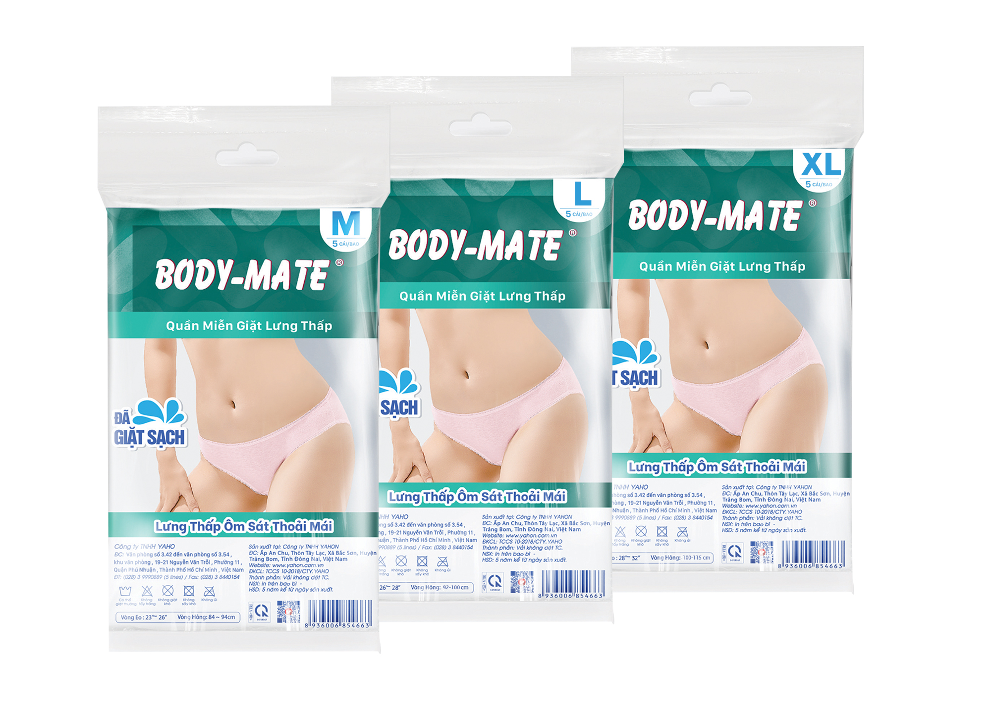 Quần Lót Miễn Giặt Lưng Thấp Body-Mate Nữ