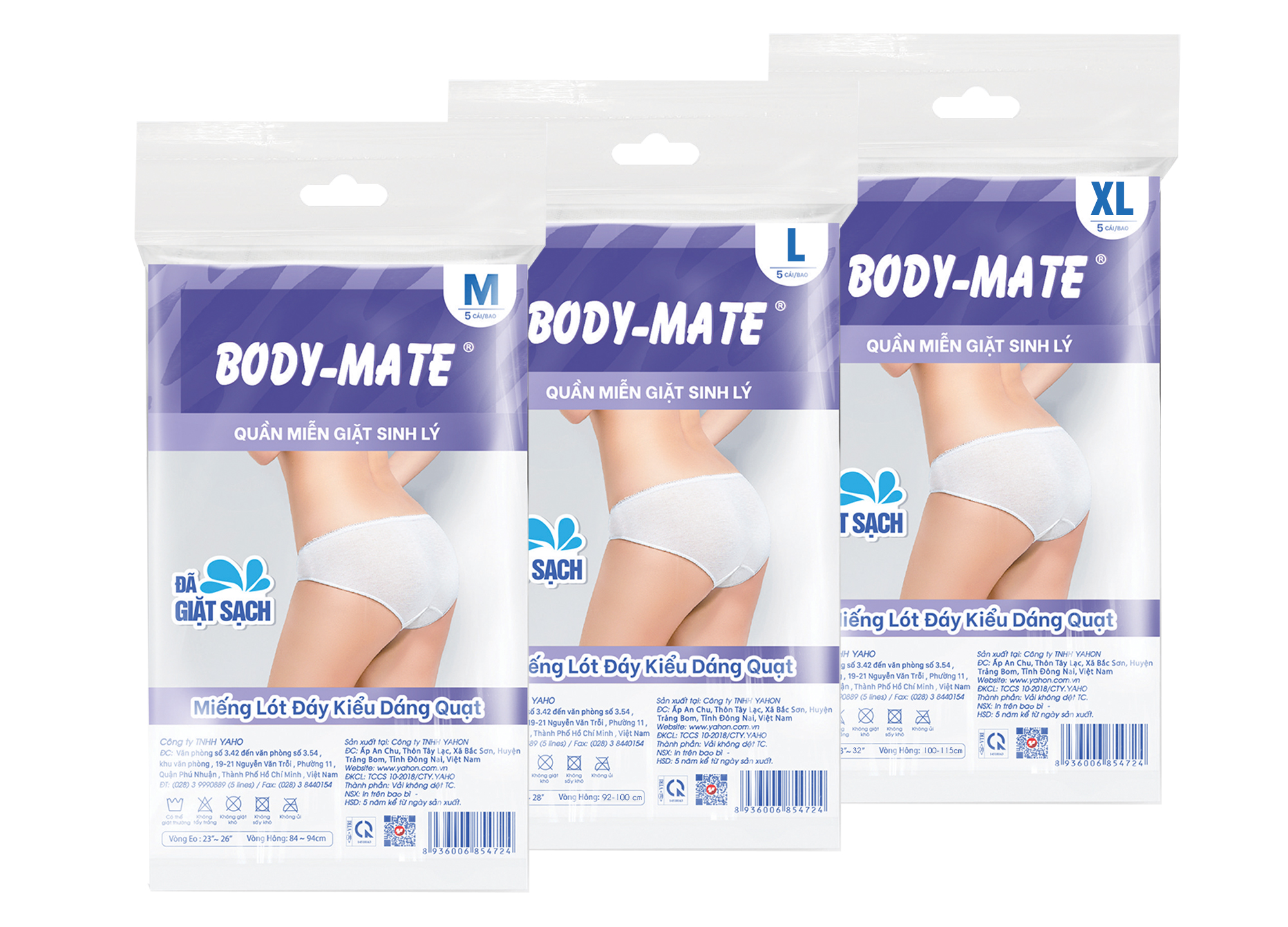 Quần lót miễn giặt sinh lý Body-mate