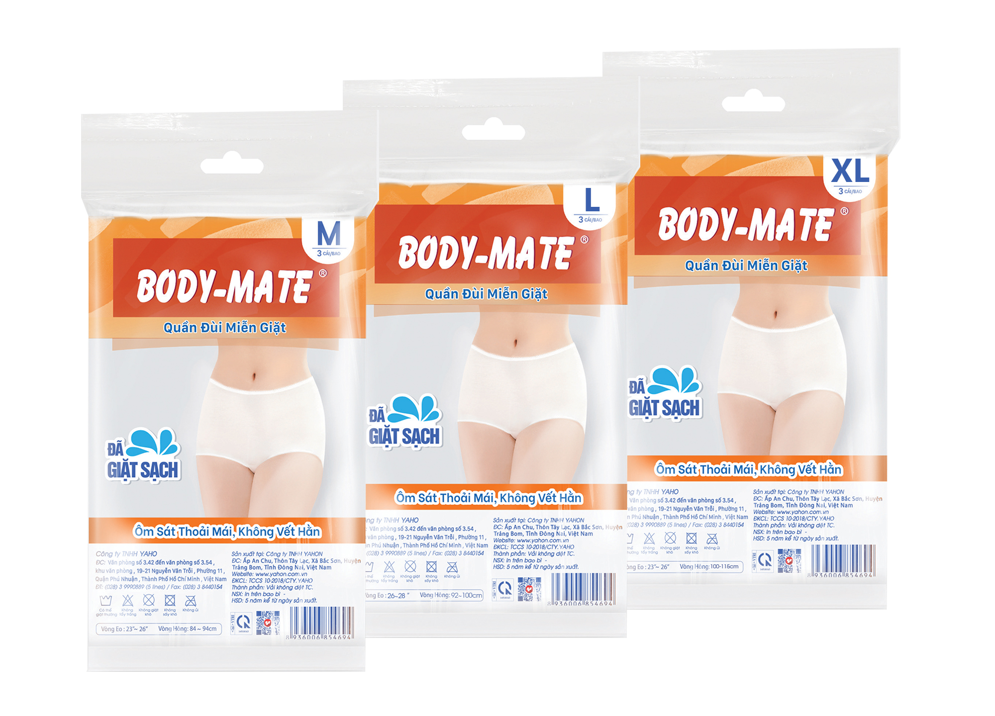 Quần đùi miễn giặt Body-mate nữ