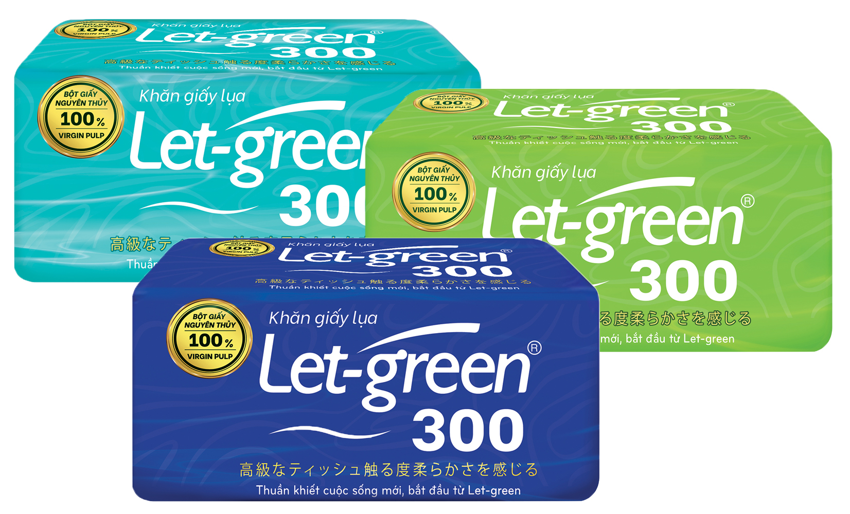 Let-green Facial Tissue 300 pieces