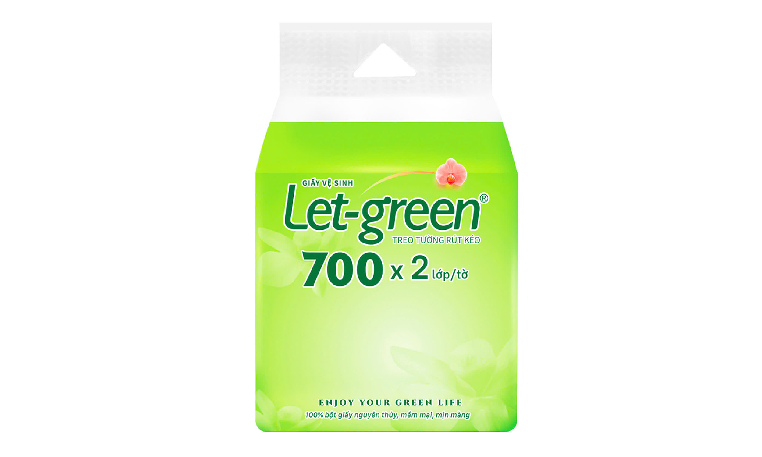 Let-green bottom pull toilet tissue 700 pcs