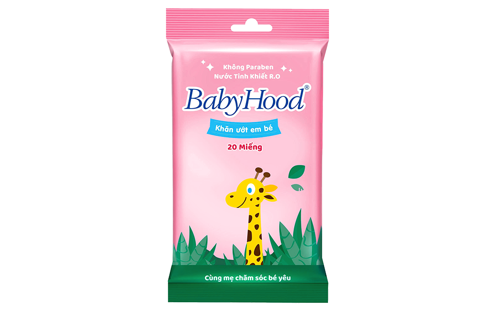 Khăn Ướt Em Bé Babyhood 20 Miếng