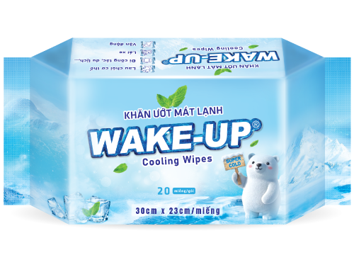 Khăn ướt Mát Lạnh Wake-Up Khổ Lớn