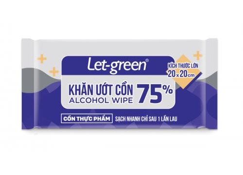 Let-green Alcohol Wet Wipes 1pc