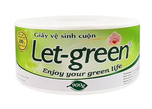 Giấy vệ sinh cuộn Let-green 900g