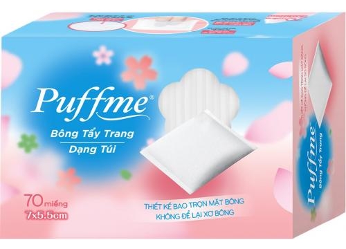 Puffme Cotton Pads - Wrapped In Type 70pcs